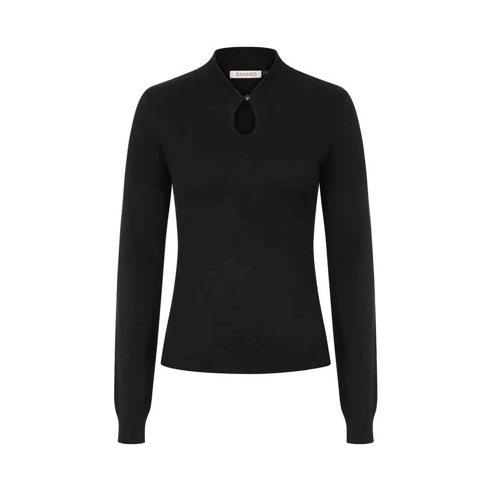 Banned - Mara Gebreide trui - Zwart